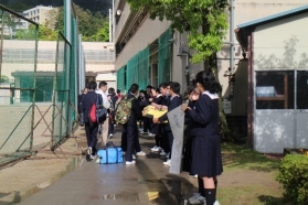 延暦寺学園比叡山中学校が募金活動を実施